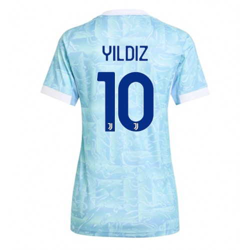 Maglia Calcio Juventus Kenan Yildiz #10 Seconda Divisa Donna 2025-26 Manica Corta